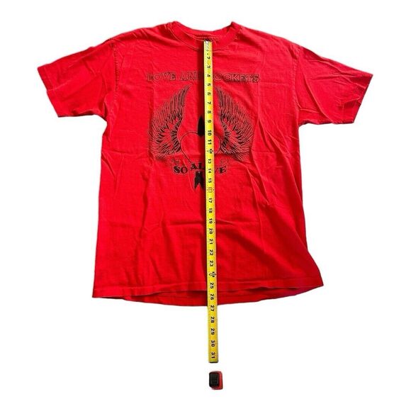 Vintage Love & Rockets T-Shirt XL So Alive Band Tee Made in USA 1980s-1990s Red - Picture 3 of 9